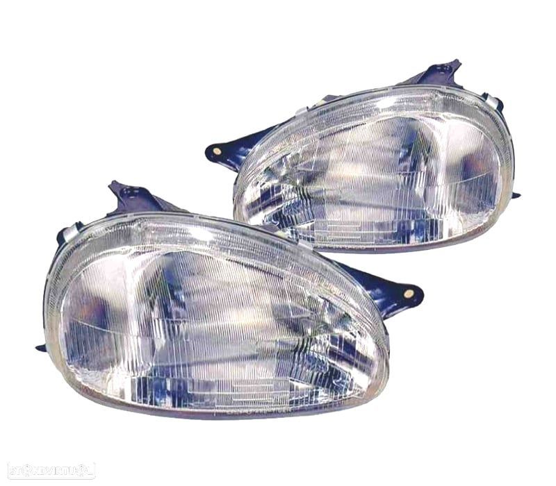 FARÓIS ÓPTICAS PARA OPEL CORSA B 93-00 COMBO 94-01 MAN. - 1