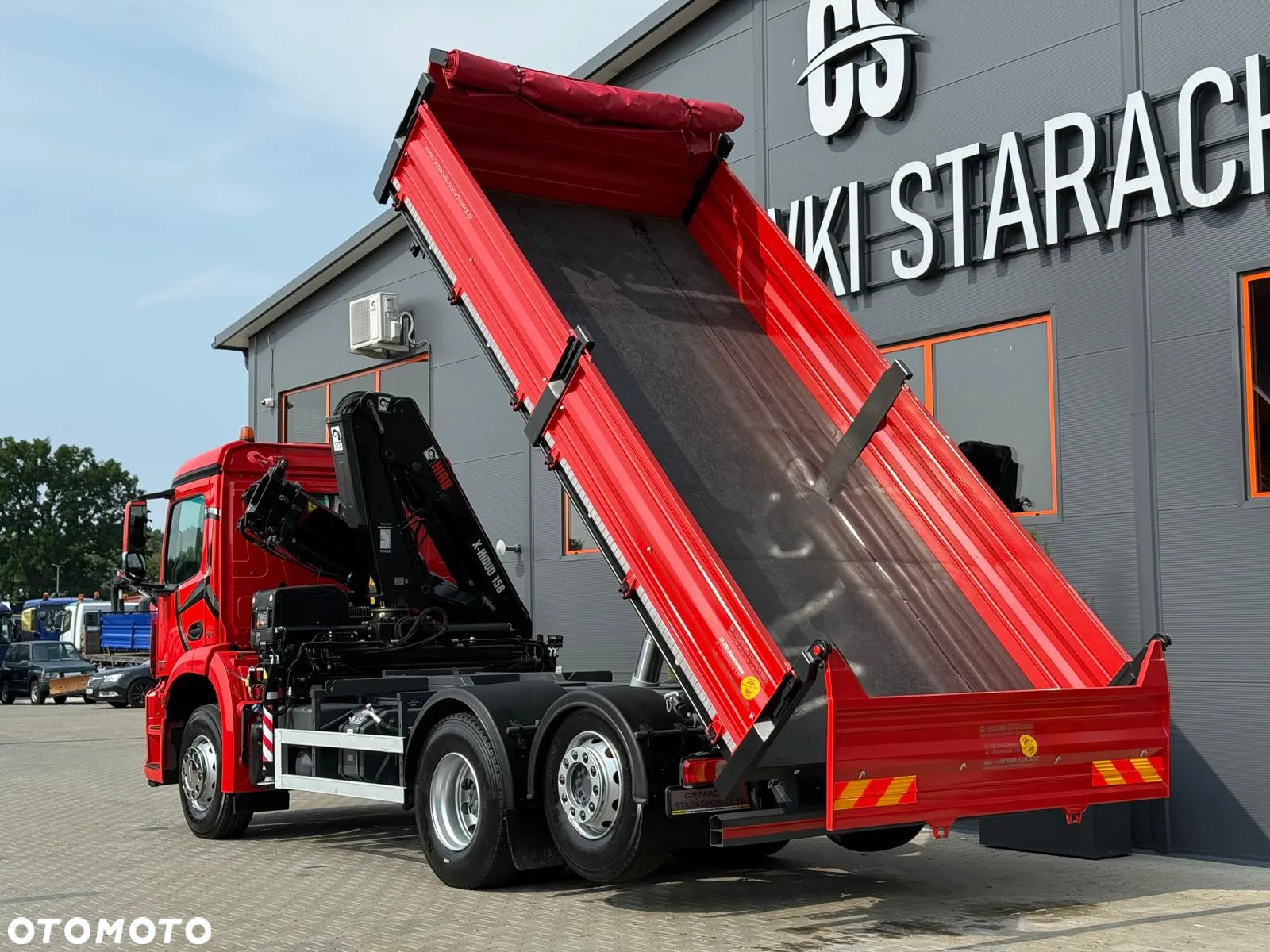 Mercedes-Benz AROCS 2532 // E6 // wywrotka 3-Stronna + HIAB HIDUO 158 B-2 // 6x2 6x4 HDS żuraw kran crane kiper kipper // Actros Antos - 11