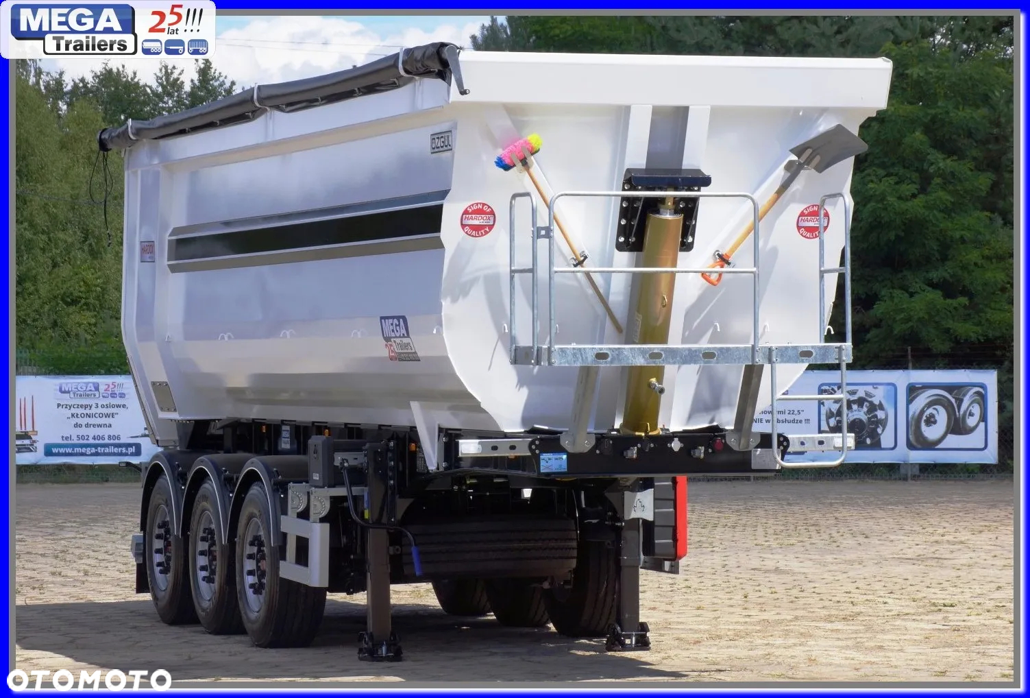Mega 33 m³ naczepa rynna HB 450 KAMIEŃ / ŻWIR !!! - 3