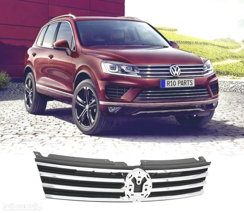 GRELHA FRONTAL VOLKSWAGEN VW TOUAREG 14-18 LOOK R LINE - 1