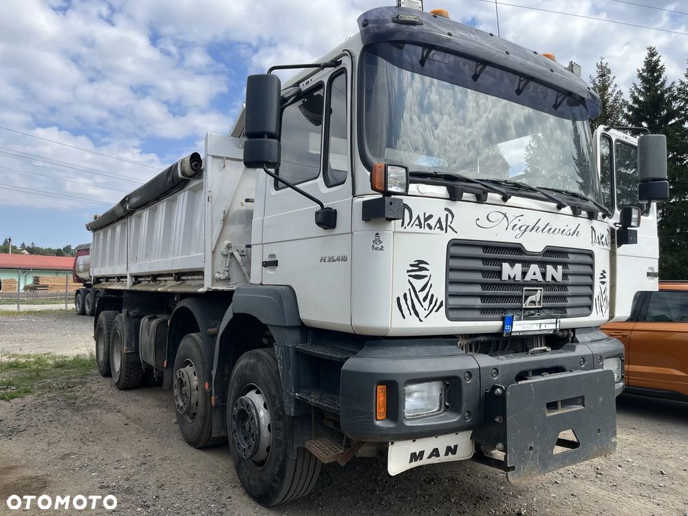 MAN FE 35.410  8x4 Meiller Kipper 3 stronny 2 siłowniki Nowe opony Czołownica - 2
