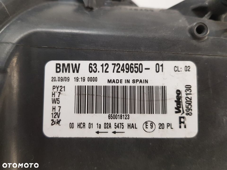 BMW 1 E81 E87 E82 LIFT LCI 04-11 LAMPA PRAWA PRZEDNIA PRZÓD ZWYKŁA IGŁA 7249650 - 6