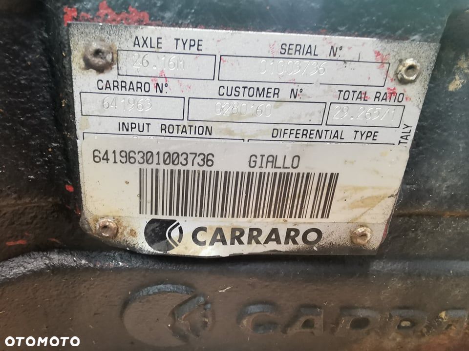 Pochwa mostu Deutz-fahr 26.6 Agrovector {Carraro 26.16M} - 7