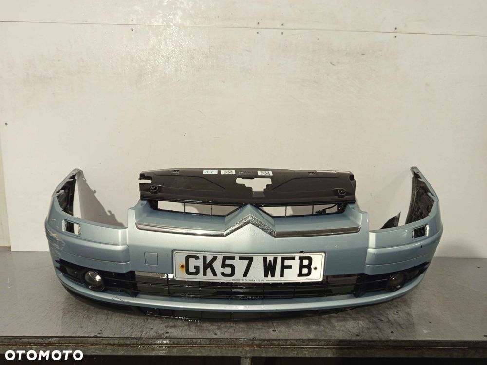 + ZDERZAK PRZÓD PRZEDNI CITROEN C5 I 1 LIFT FL EYL EYLC BŁĘKITNY SPRYSKIWACZE LAMP XENON HALOGENY - 1