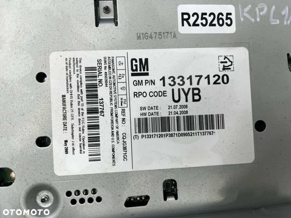 Radio Opel Insignia A tuner CD 300 fabryczny czytnik panel wyświetlacz - 10