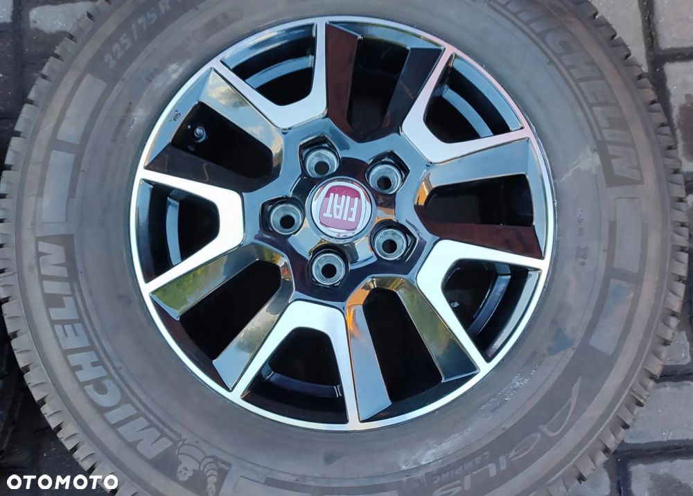Koła Felgi Aluminiowe Oryg. Fiat Ducato Peugeot Boxer Citroen Jumper  Camper 16Cali 5x118 Michelin Agilis 225/75/16CP 2021r 4x8,4mm - 4