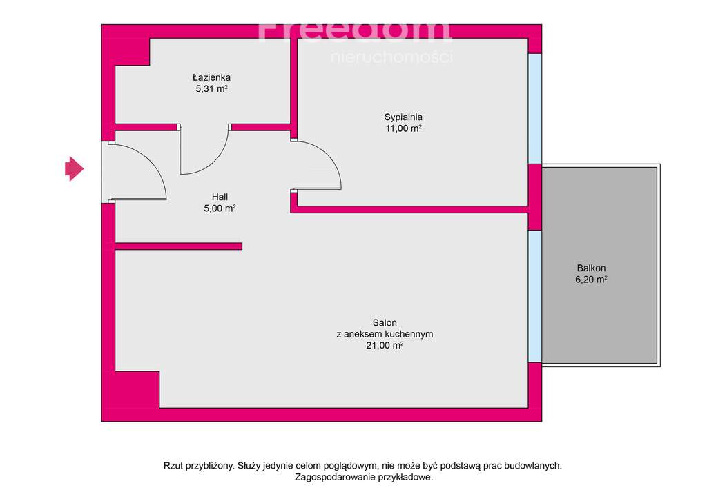 2 pokoje, Apartamenty Ogrodowa