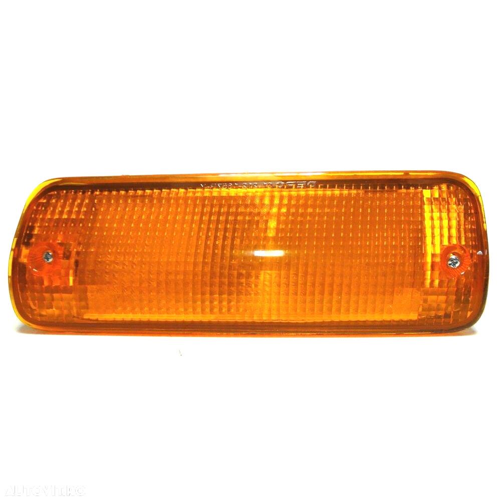 Lampa semnalizare fata Toyota Land Cruiser 01.1989-05.1996 Model LT/RJ, partea Stanga, in bara, portocalie, cu suport bec, neomologata, Depo - 1
