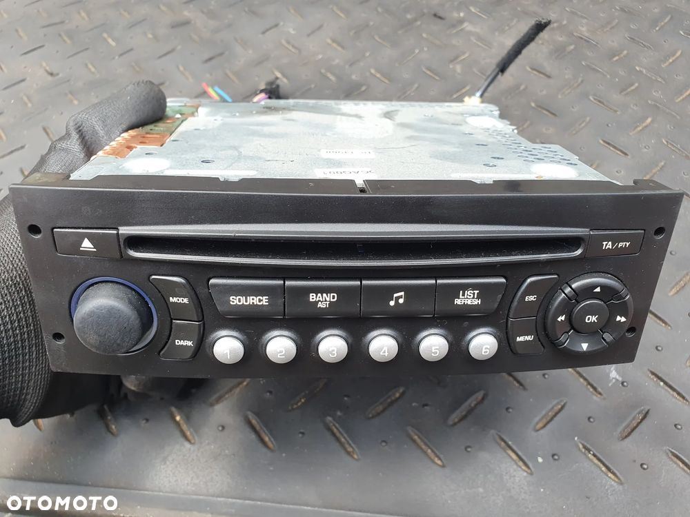 PEUGEOT 207 EXPERT CITROEN C2 JUMPY RADIOODTWARZACZ RADIO FABRYCZNE RD4N1-02 96643697XT FIAT SCUDO - 1