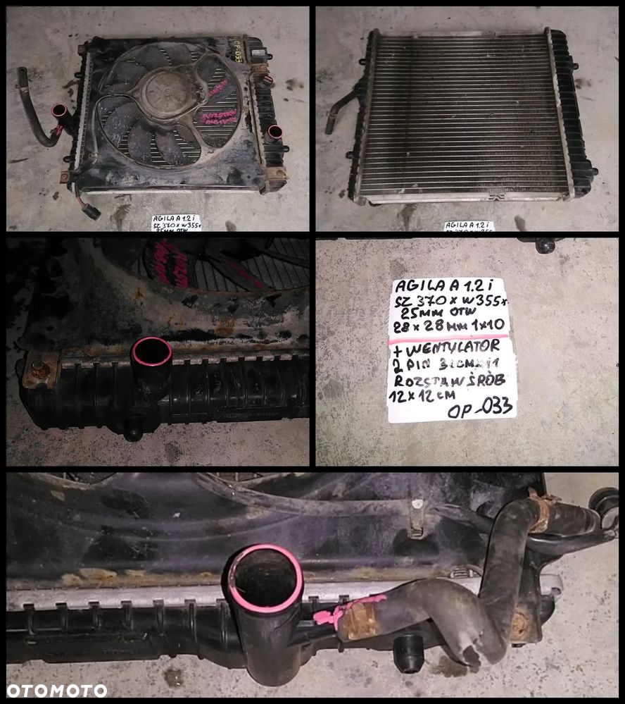 OPEL DAEWOO SAAB CHŁODNICA WODY AUKCJA NR1 - 6