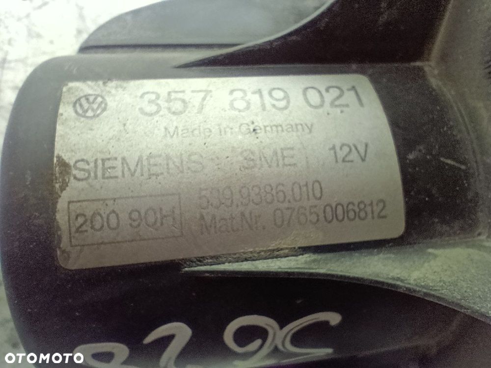WENTYLATOR NAWIEWU, DMUCHAWA VW TRANSPORTER T4 357819021 SIEMENS 1.9 TDI - 8