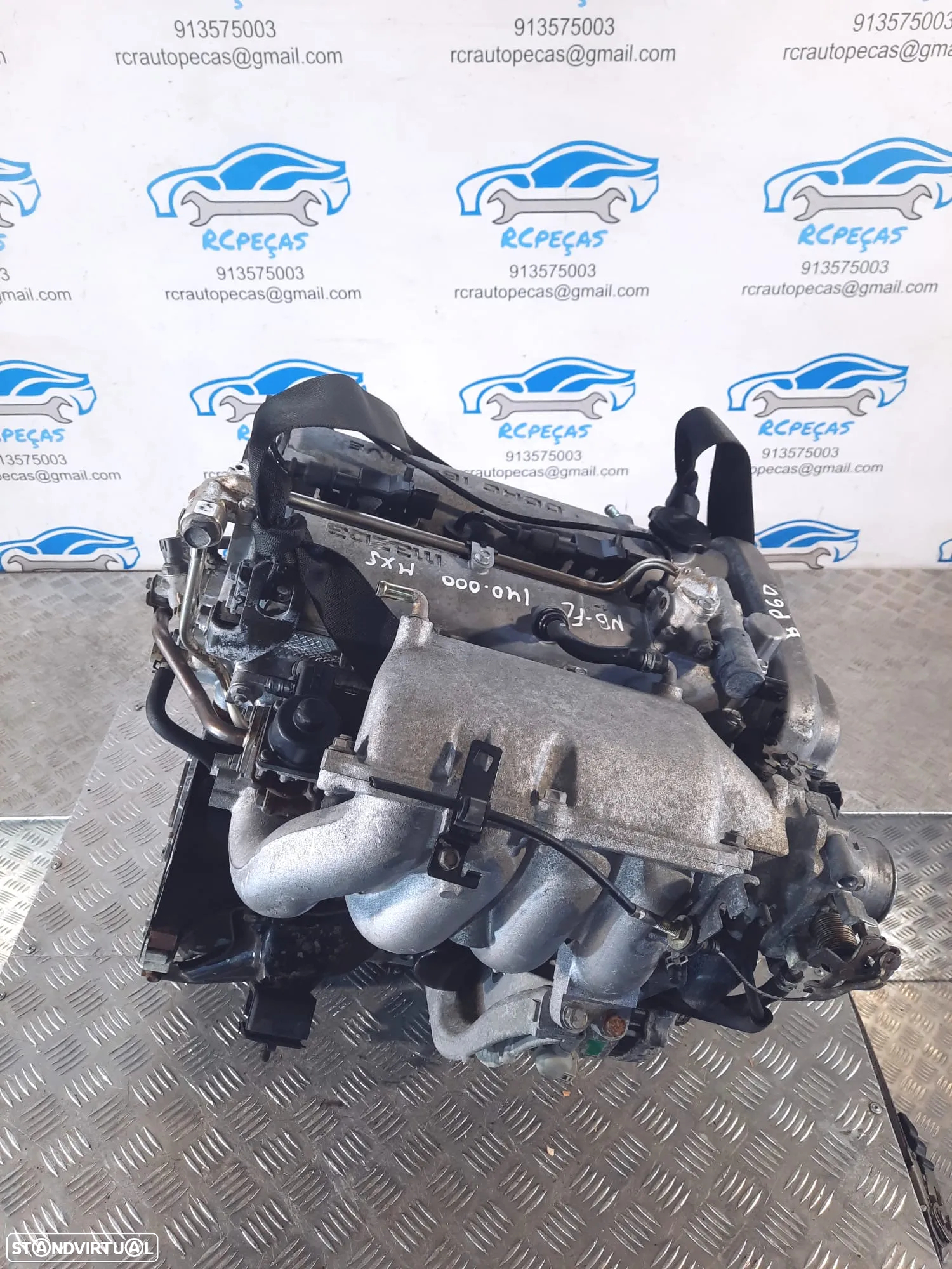 .MOTOR COMPLETO 1.8i 16V 146CV BP6D MAZDA MX5 MX-5 II 2 MK2.5 NB MOTOR ARRANQUE ALTERNADOR BIMASSA COMPRESSOR AR CONDICIONADO BOMBA DIRECAO TURBO INJETORES - 5