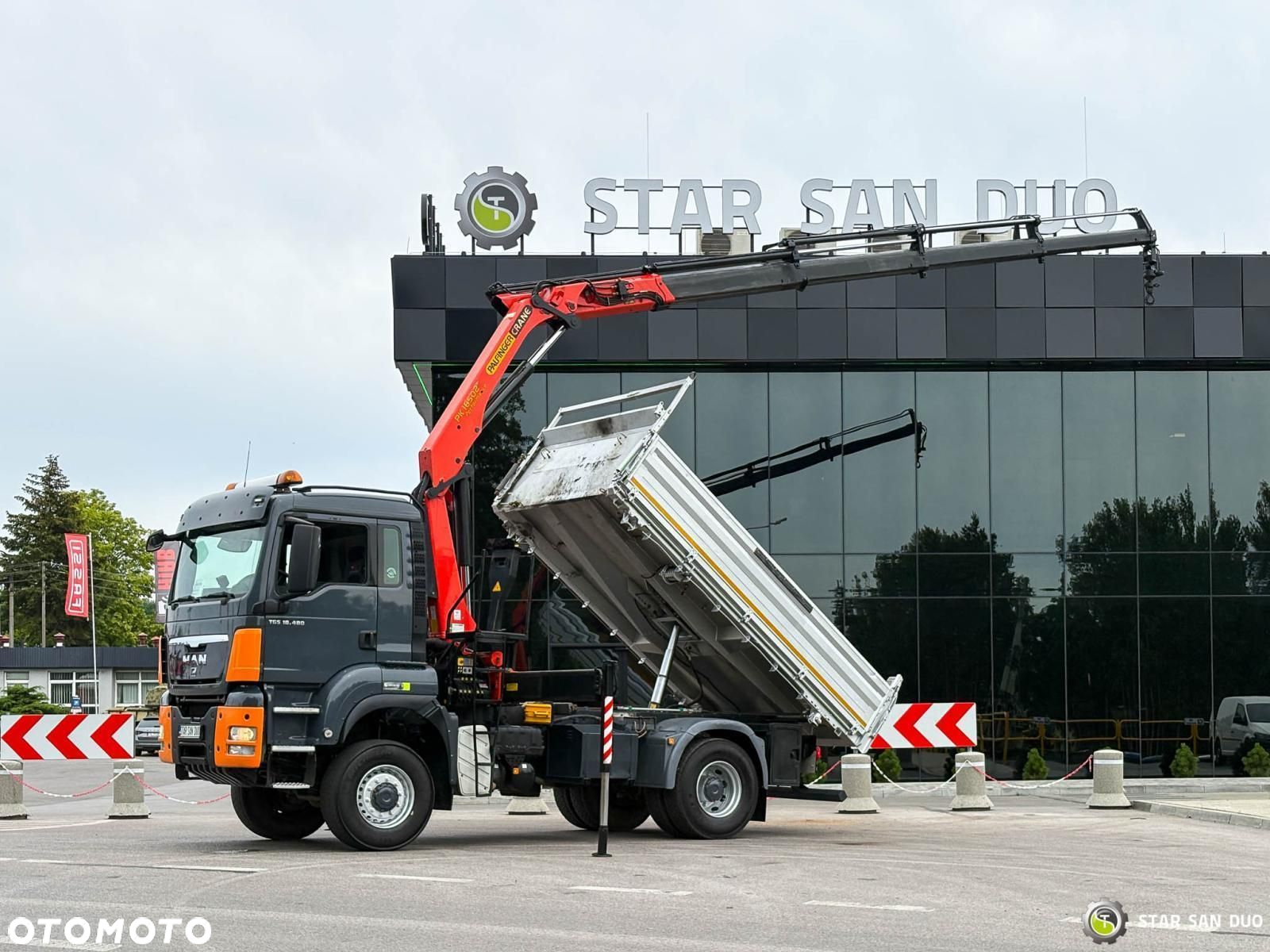 MAN TGS 18.480 4x4 PALFINGER PK 16502 HDS Żuraw Wywrotka Crane - 6