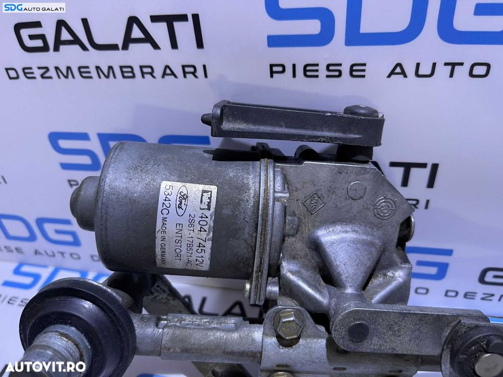 Ansamblu Brat Brate cu Motoras Stergator Stergatoare Parbriz Ford Fusion 2002 - 2012 Cod 2N11-17500-AE 2N1117500AE 2S6T-17B571-AC 2S6T17B571AC [A0359] - 2
