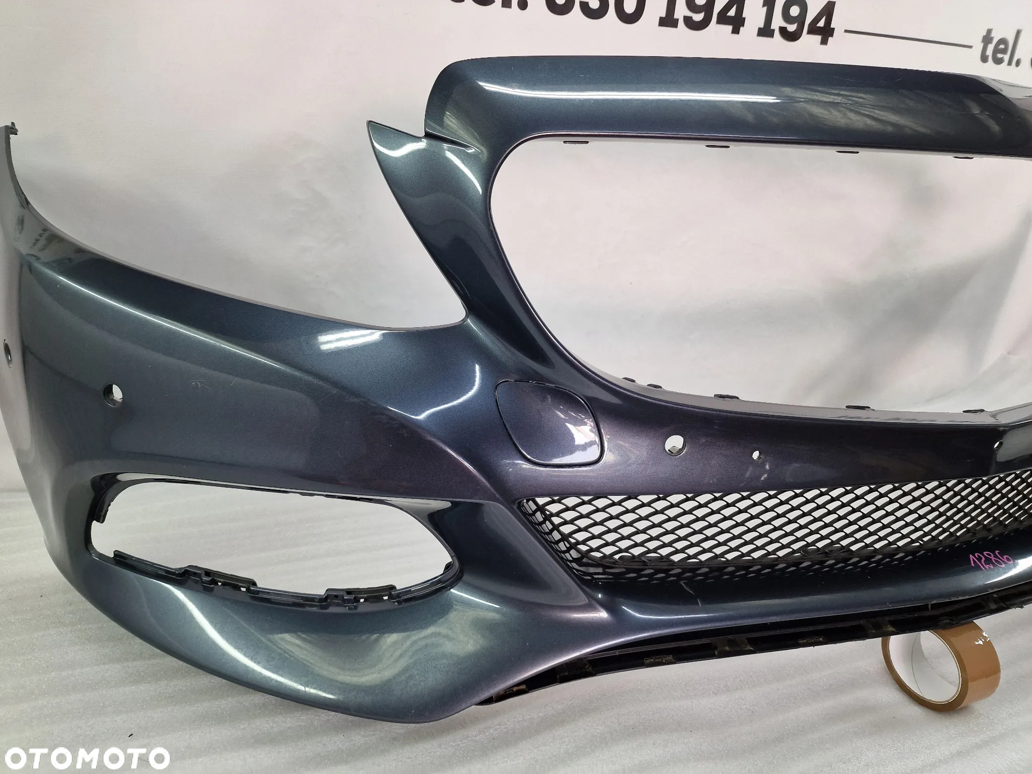 MERCEDES W205 C-KLASSA 13- ŁADNY ZDERZAK PRZEDNI PRZÓD NA 6X PDC , KOLOR SZARY METALIK ( GRAFITOWY ) , NR A2058850125 , NR AUKCJI NZ1286 - 9