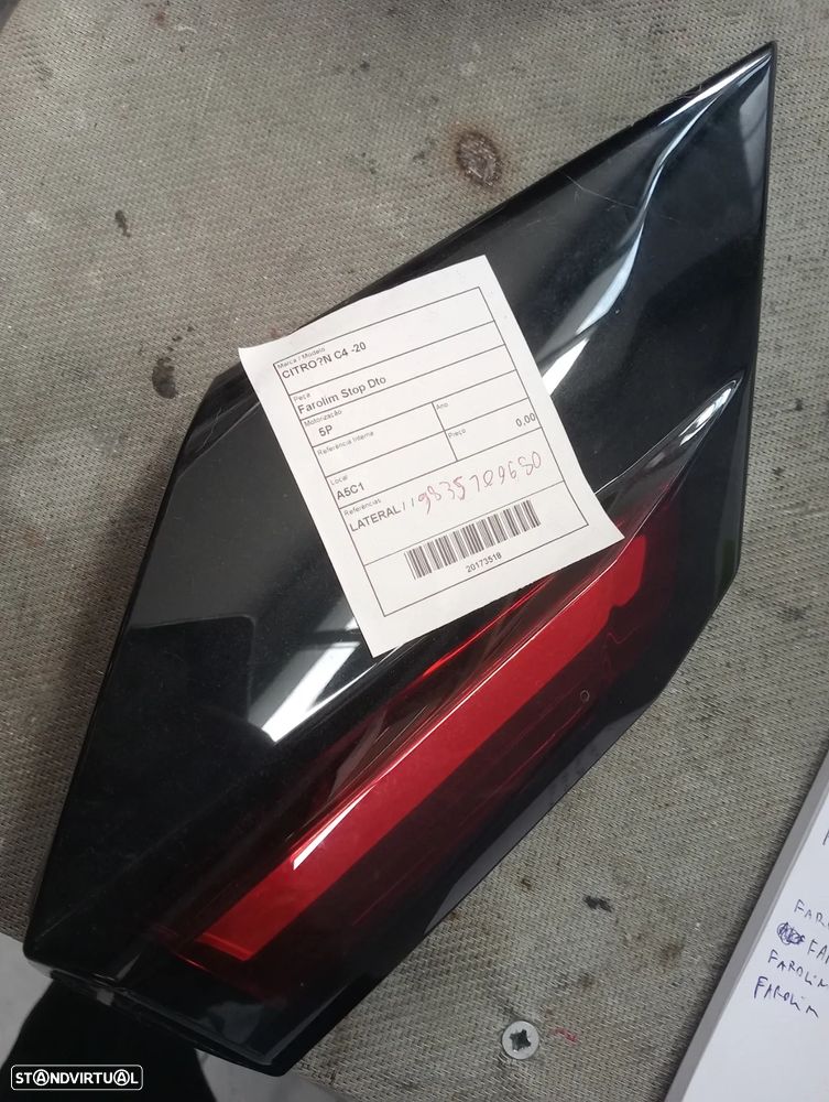 Farolim stop lateral direito Citroen C4 - 20 / 9835109680 - 1