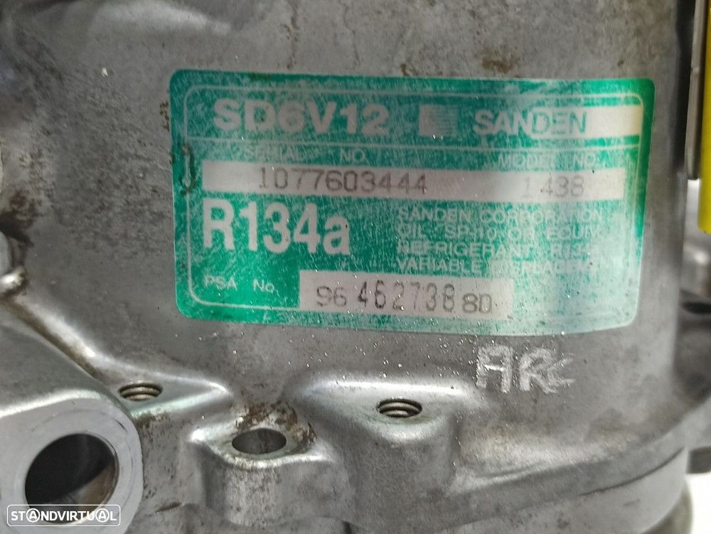 COMPRESSOR DE AR CONDICIONADO PEUGEOT 206 BERLINA X-LINE - 5