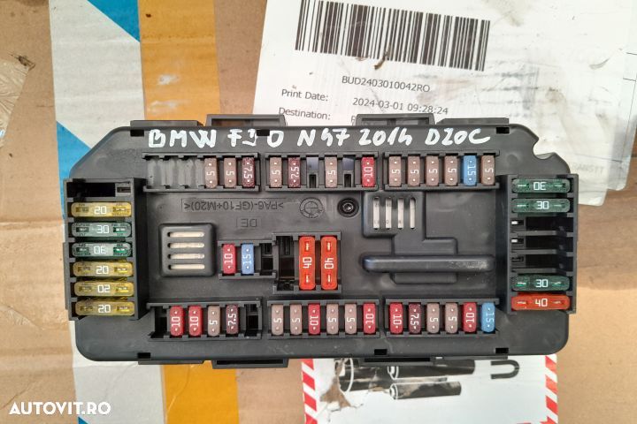 Capac panou sigurante motor 922487904 BMW Seria 3 F30/F31/F34 [2011 - - 4