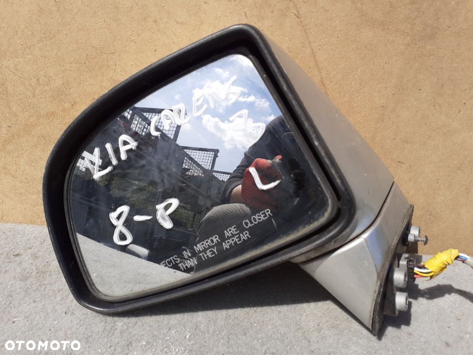 Lusterko elektryczne lewe KIA CARENS 3 8PIN SREBRNE Oryginał WYSYŁKA - 3