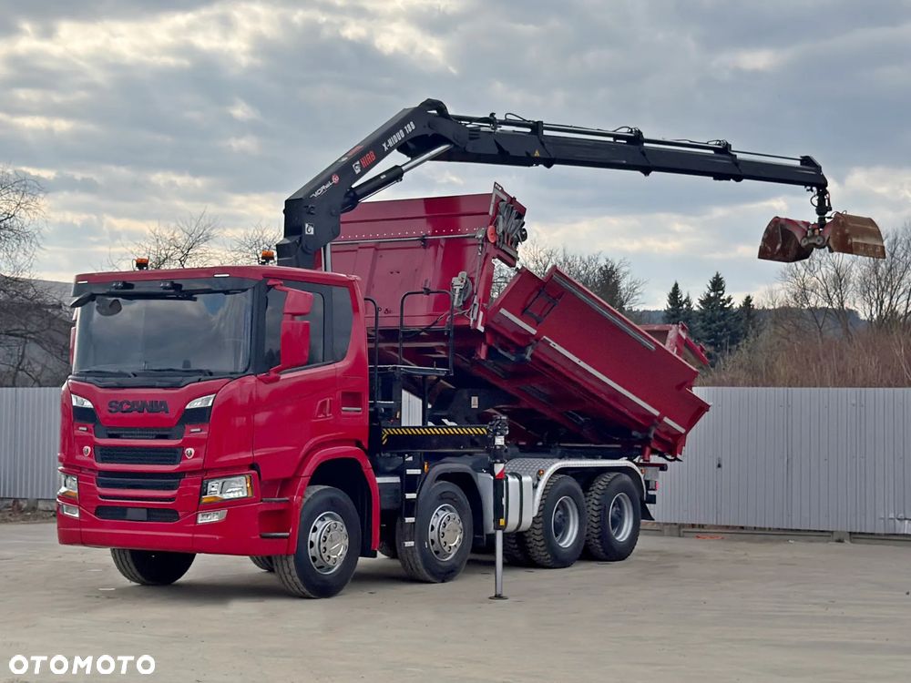 Scania G 450 * WYWROTKA + BORDMATIC + HIAB X - HIDUO 188 * 8x4 - 3