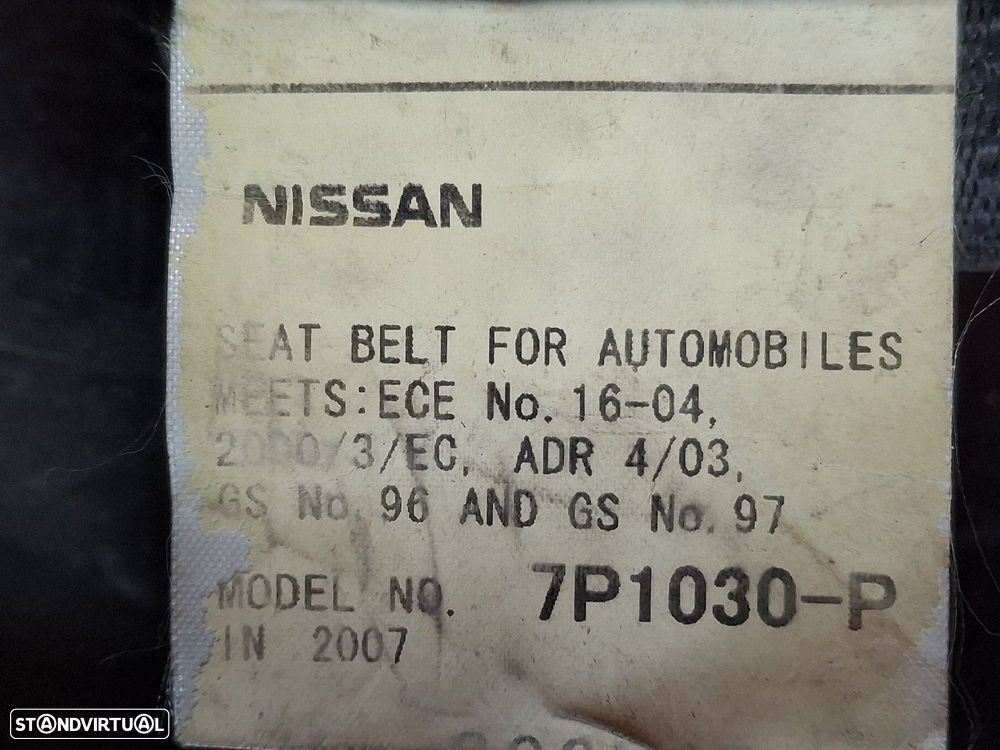 Cinto Frente Direito Nissan Np300 Navara (D40) - 3
