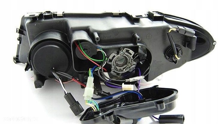 Reflektor Lampy kpl Ringi Angel Eyes Led CCFL Tuning Bmw 3 E46 Lift Coupe - 5