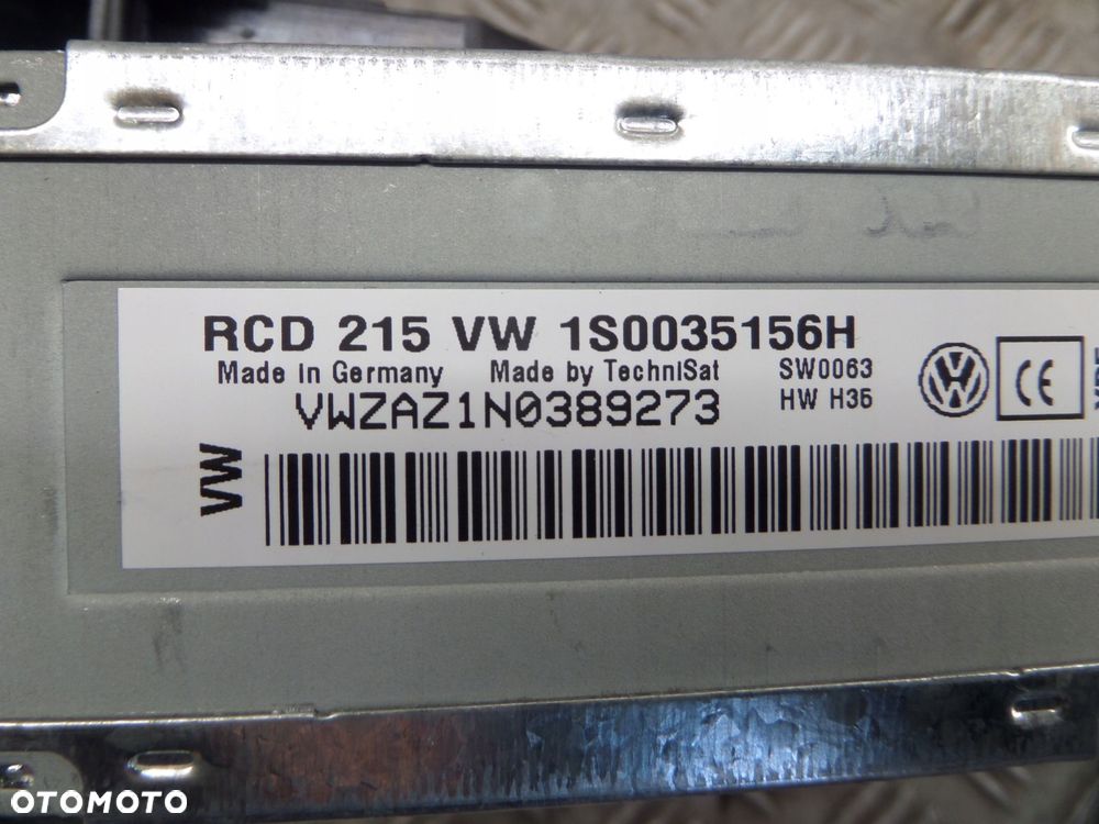 radio panel klimy vw up 1s0035156h - 4