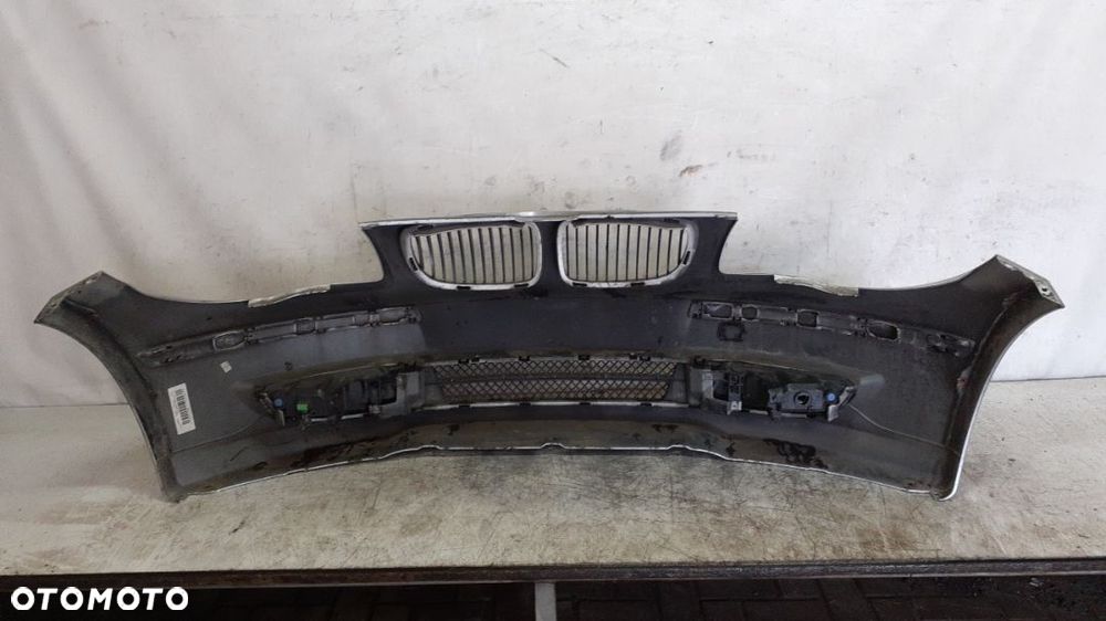 * ZDERZAK PRZÓD PRZEDNI DO BMW E87 SERIA 1 LIFT FL SREBRNY TITANSILBER HALOGENY - 5