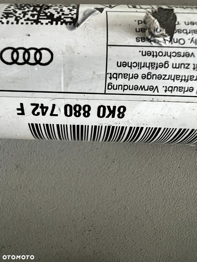 KURTYNA AIRBAG 8K0, LEWA 8K0880741F,PRAWA 8K0880742F  AUDI A4 B8 LIFT - 3