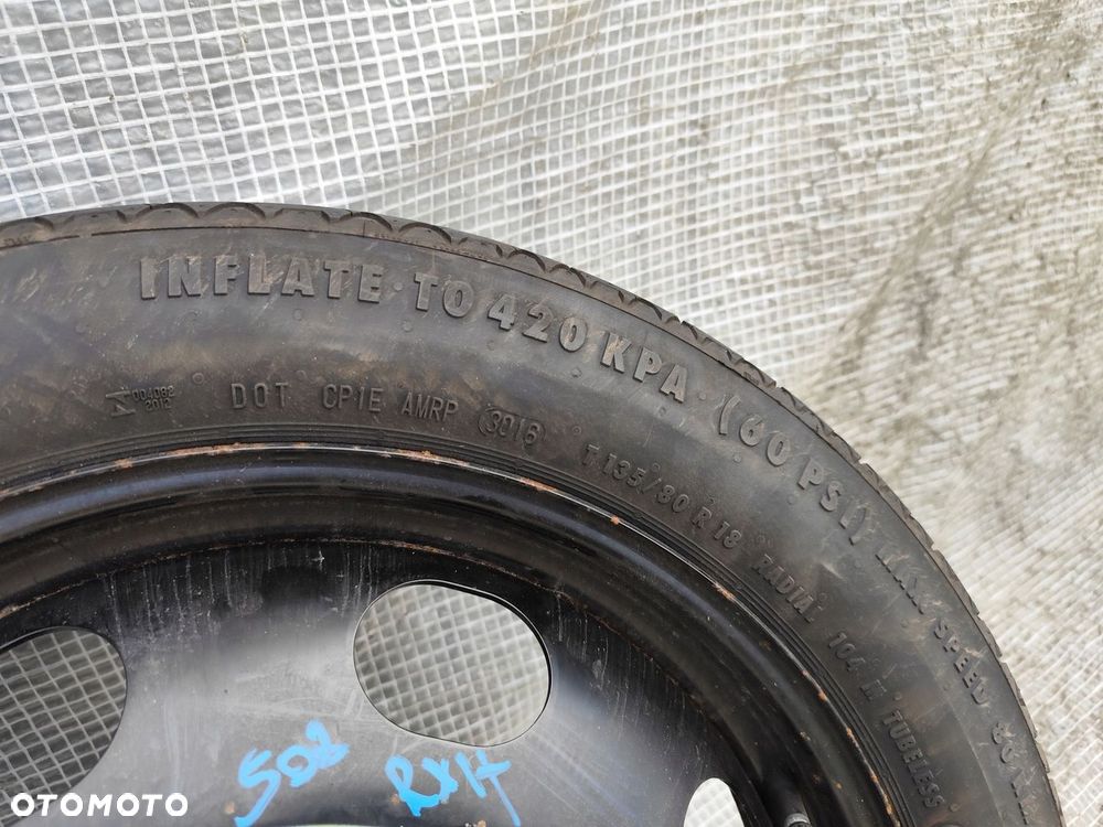 PEUGEOT 508 I 10-18 KOŁO DOJAZDOWE DOJAZD DOJAZDÓWKA 135/80R18 ET32 - 6