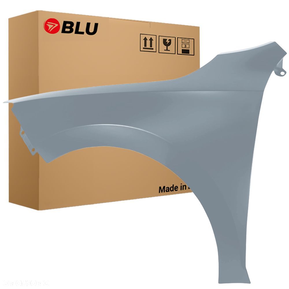 BLU Błotnik SEAT TOLEDO IV 4 LF7Y Lewy Szary 2012-2019 przód QuarzGrau bez otworu na migacz - 1
