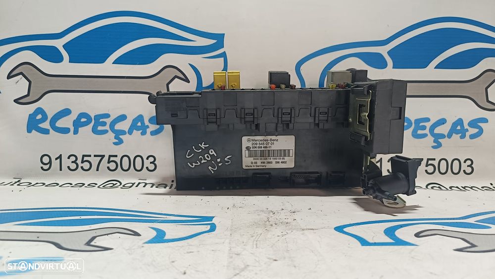 TAMPA CAIXA FUSIVEIS TAMPA PAINEL COMANDO CONTROLO SAM MERCEDES BENZ CLASS CLK C209 W209 A2095450701 2095450701 5DK00848611 5DK008486 COUPE CL203 CLC CLASS E W211 E220 CLASS C W203 - 3