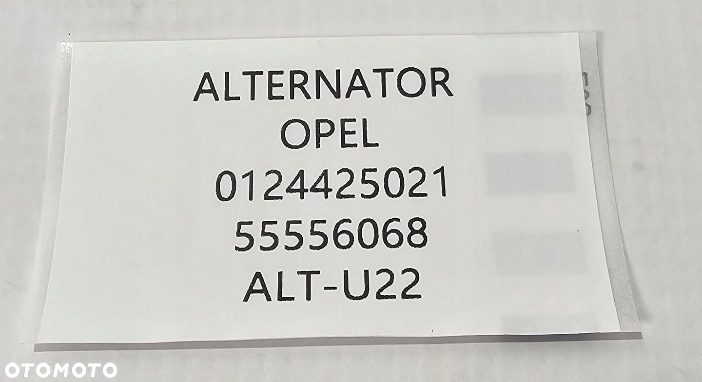 ORG BOSCH ALTERNATOR OPEL 1.0 / 1.2 / 1.4 - 55556068 - 100A 14V - 7