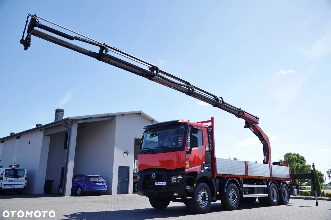 Renault C 430 / 8x4 / SKRZYNIOWY 7 M + HDS PALFINGER PK 2300-EH / WYSÓW 15 M / PILOT   / ROTATOR / SPROWADZONY - 2
