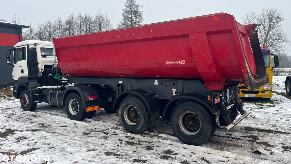 Langendorf Naczepa Wywrotka SKS-HS 20-25 Szeroki Rozstaw, Osie Saf, Mulda Stalowa Idealna pod 4x4 (Schmitz, schwarzmuller,Meiller,Carnehl) Oś Podnoszona 38 ton Dmc - 8