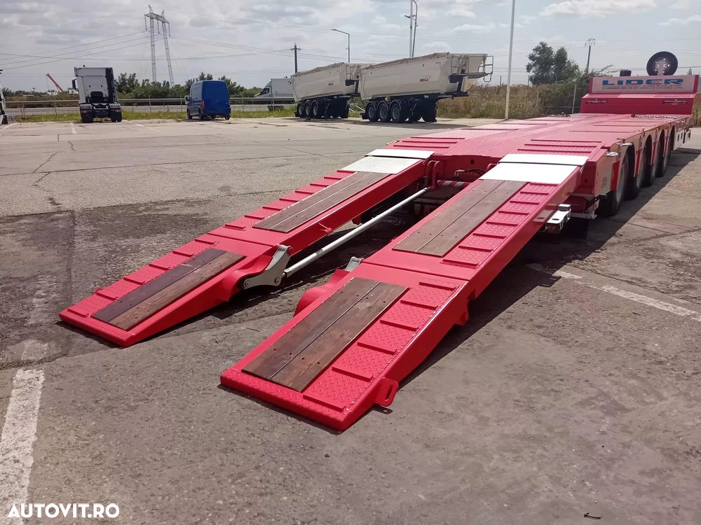 Lider TRAILER/LOW LOADER 4 AXE/4 AXELS, NOU/NEW TOP !!! - 6