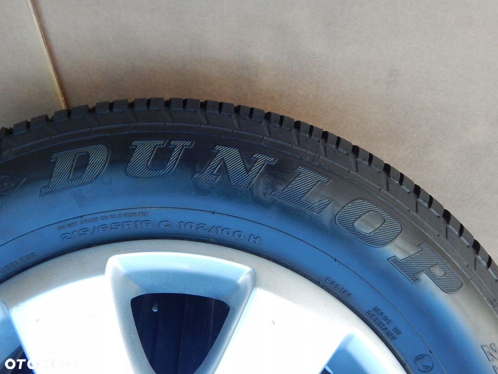 vw t5 alufelga koło zapasowe opona dunlop 215/65 r16 bieżnik 7.83 - 4