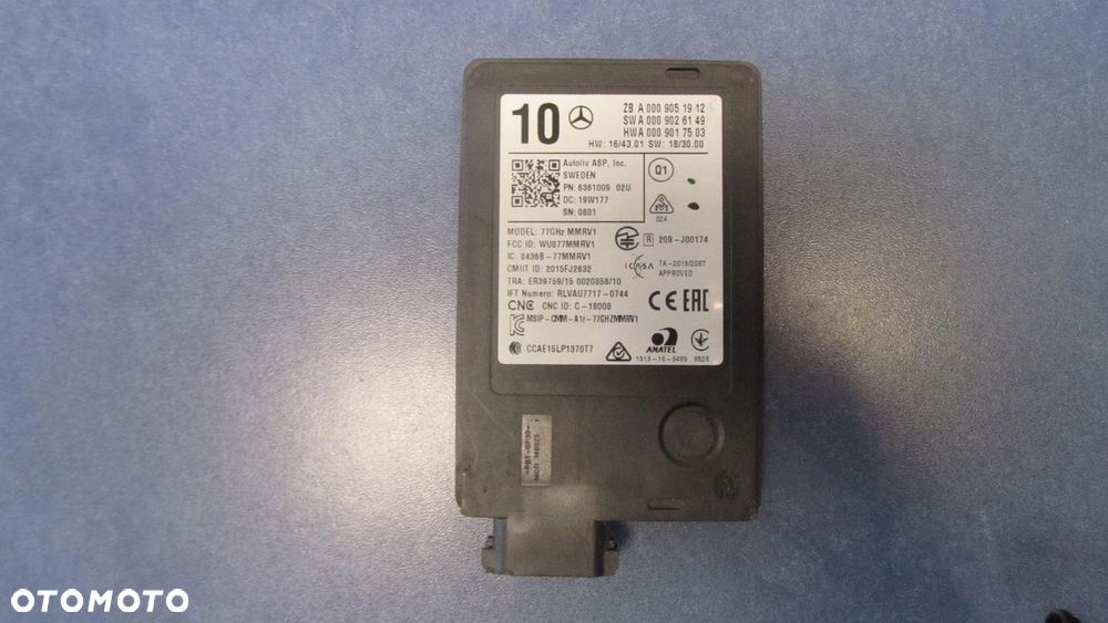 RADAR SENSOR TYŁ MERCEDES W167,177,205 A0009051912 - 3