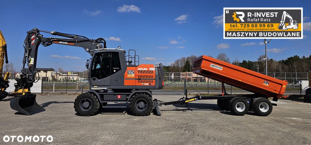 Atlas 160W 160 150W 140W 140 165W głowica roto /Engcon przyczepa szczypce - 1