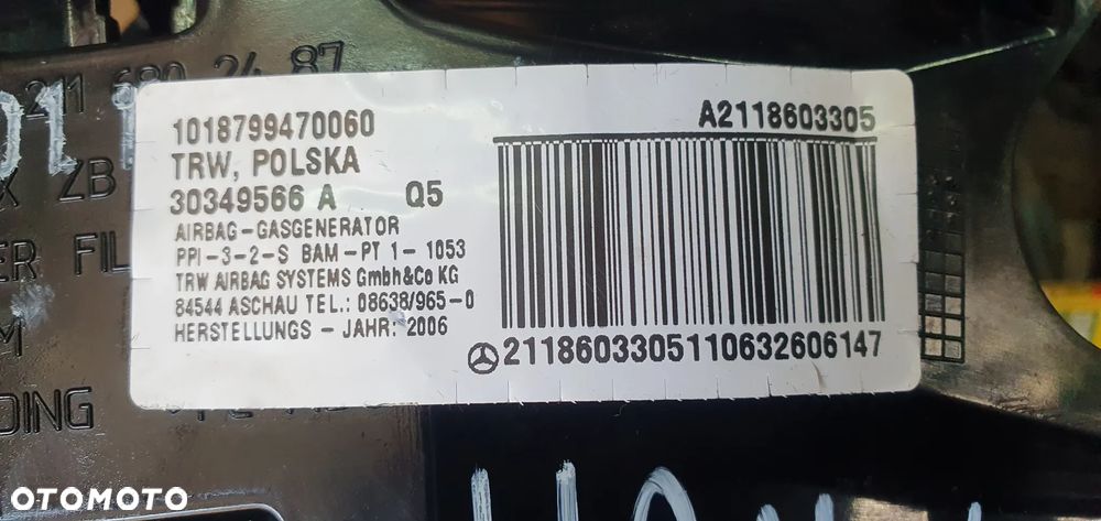 Schowek pasażera półka Mercedes E-Klasa W211 A2118603305 2116802487 - 7