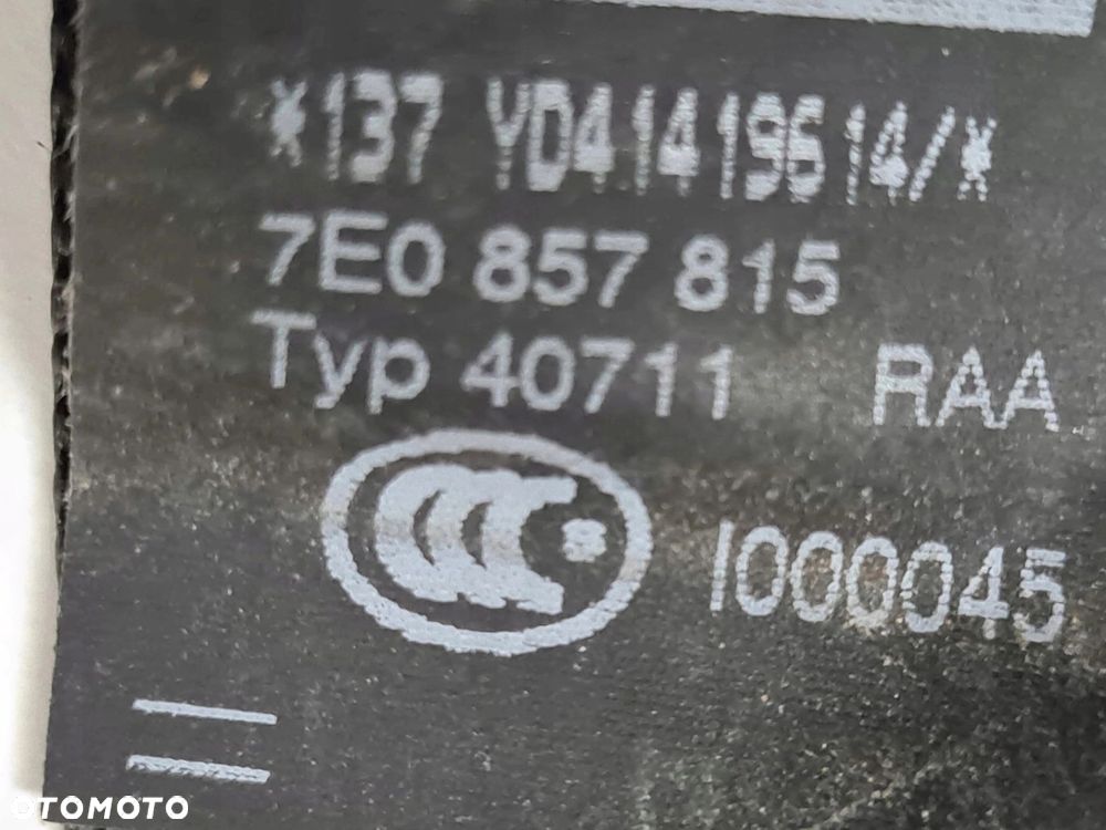VW T5 LIFT T6 pas bezpieczeństwa lewy tył 3 rząd 7E0857815 - 2
