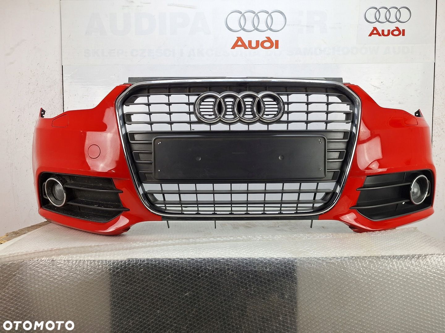 ZDERZAK AUDI A1 8X 8X0 210-2014 ORYGINAŁ OE ASO GRILL ATRAPA PRZED LIFTEM - 1