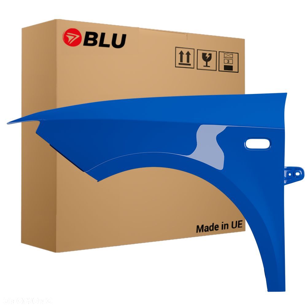 BLU Błotnik SEAT IBIZA IV 4 6J LW5B lewy niebieski 08-17 przód Blau Galia - 1