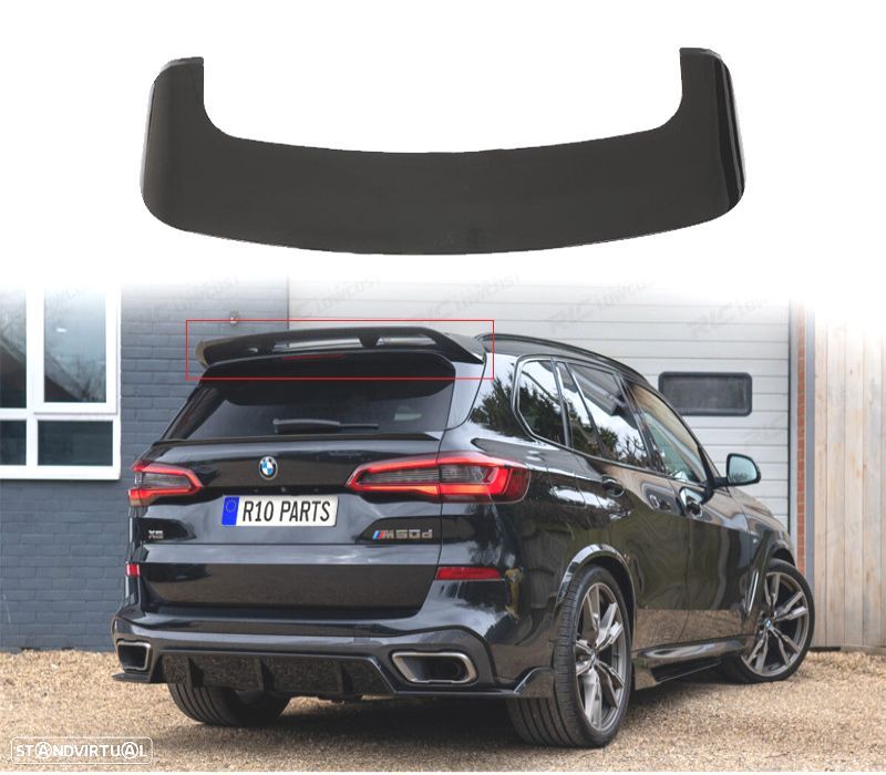 SPOILER BMW X5 G05 18- PRETO BRILHANTE - 1