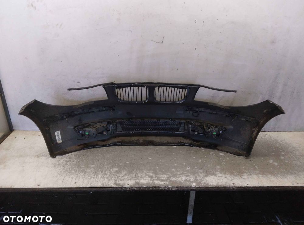^ ZDERZAK PRZÓD PRZEDNI BMW E87 SERIA 1 I LIFT FL SPARKLING GRAPHITE SZARY PDC CZUJNIKI HALOGENY - 7