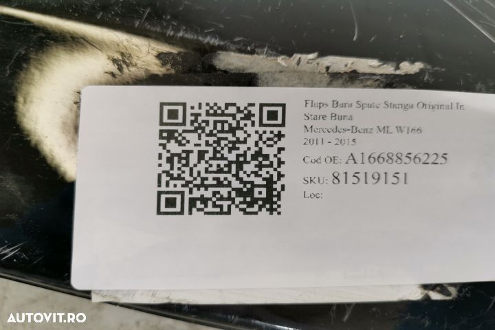Flaps Bara Spate Stanga Original In Stare Buna Mercedes-Benz ML W166 2 - 7