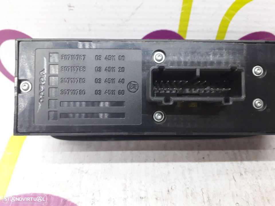 Comando de Vidros Frt / Esq Volvo V50 de 2007 - Ref : 30710789 - NO320096 - 3
