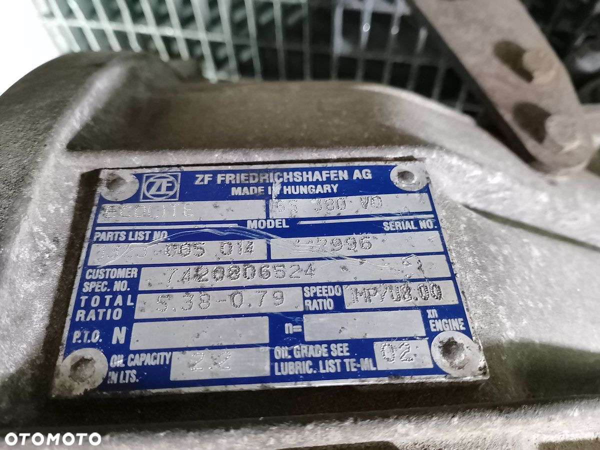 SKRZYNIA BIEGÓW MANUALNA RENAULT MASCOTT 6S380V0 3.0 DCI - 3