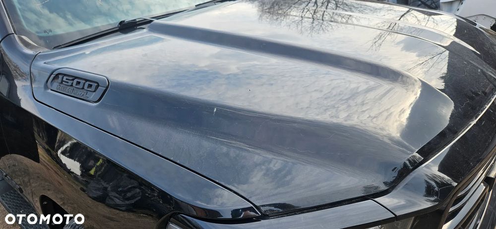 RAM 1500 V 5 2019- Big Horn 5.7 HEMI KOLOR PXJ Kompletny przód Maska Zderzak Reflektor Lampa Błotnik Pas Wzmocnienie czołowe chłodnice Komplet chłodnic z wentylatorem Listwa Maskownica - 5