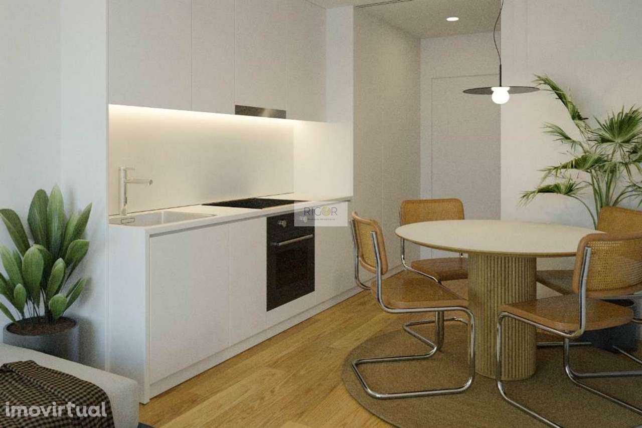 Apartamento T1+1 com garagem e arrumo em construção em Pedrouços - Grande imagem: 3/7